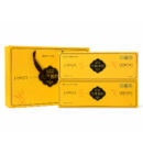 Luxury golden gift box with matching handbag for orchid osmanthus flavored Keemun black tea, premium packaged for gift giving and daily brewing
