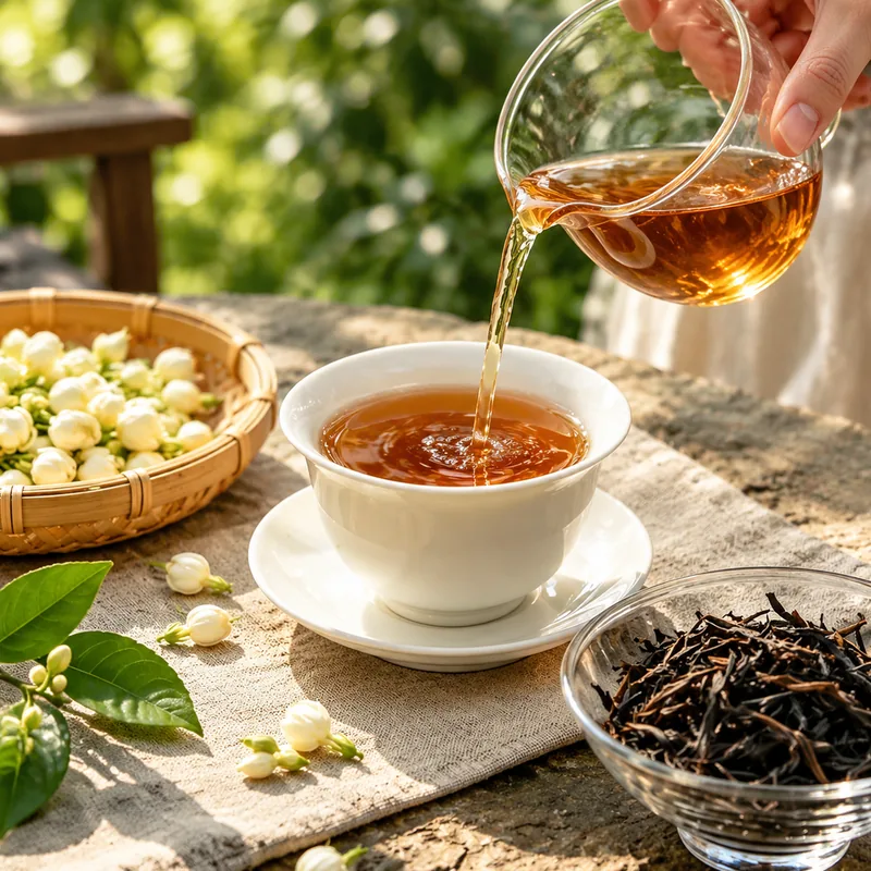 Lifestyle context: What makes jasmine black tea a thoughtful gift for hosts? in everyday use