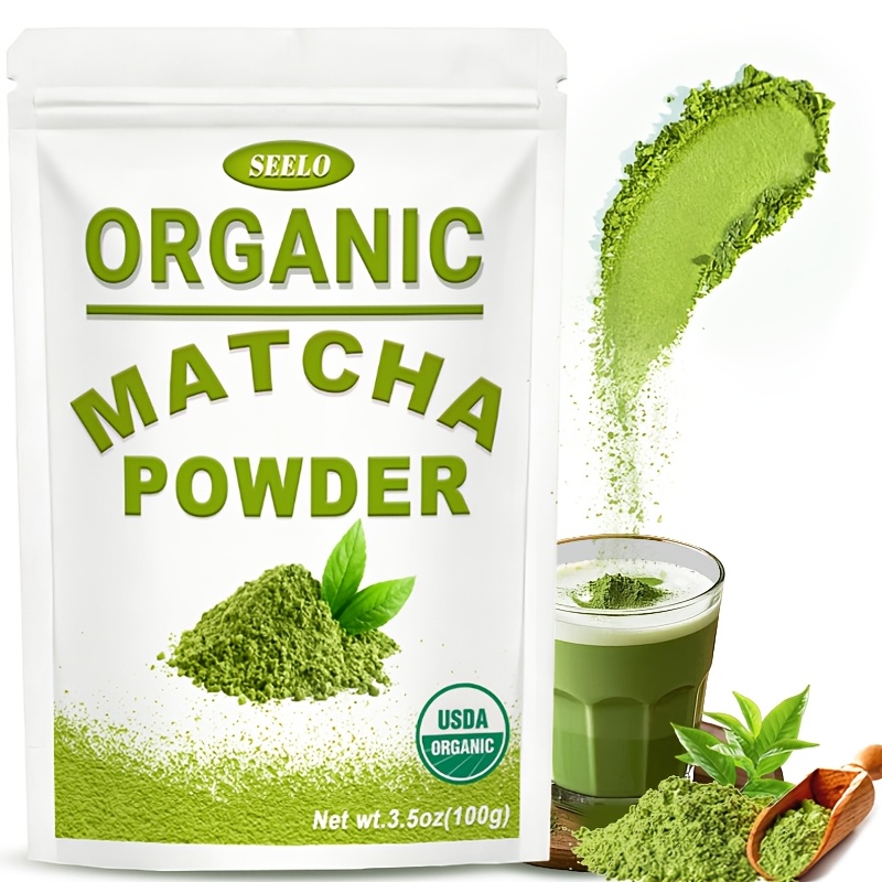 100g Matcha Green Tea Powder, First Harvest, Culinary Grade From Japan, 100% Pure/Unflavored, Great For Tea, Latte, & Smoothies