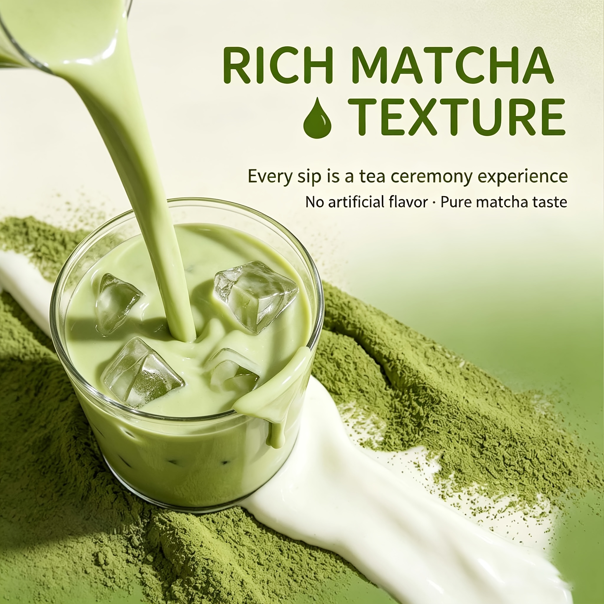 Pure Matcha Powder, 1 Packet/100g, Unsweetened Green Tea Powder, Easy To Mix, Fine Texture, Suitable For Beverages, Desserts, Yogurt, Holiday Parties, And Everyday Household Use. - Image 6