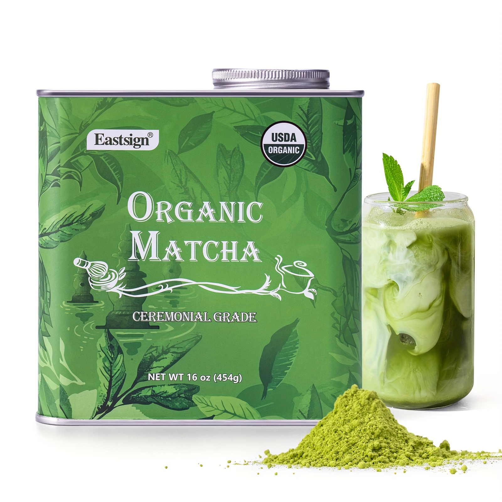 Matcha Ceremonial Grade USDA Organic, Green Tea Powder, Premium USDA Organic Gluten Free Vegan And No Sugar, Suitable for Hot Or Cold Drinks, Baking And Other Purposes - Image 6