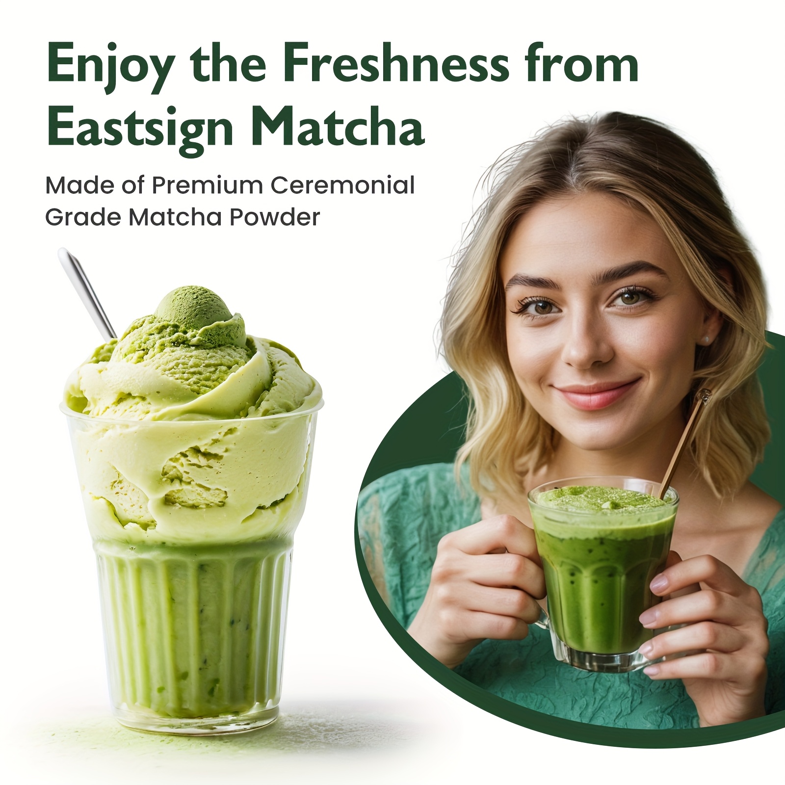 Matcha Ceremonial Grade USDA Organic, Green Tea Powder, Premium USDA Organic Gluten Free Vegan And No Sugar, Suitable for Hot Or Cold Drinks, Baking And Other Purposes - Image 4