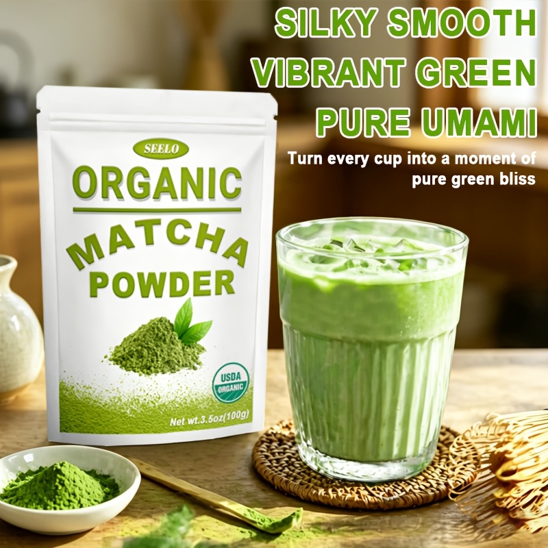 100g Matcha Green Tea Powder, First Harvest, Culinary Grade From Japan, 100% Pure/Unflavored, Great For Tea, Latte, & Smoothies - Image 3