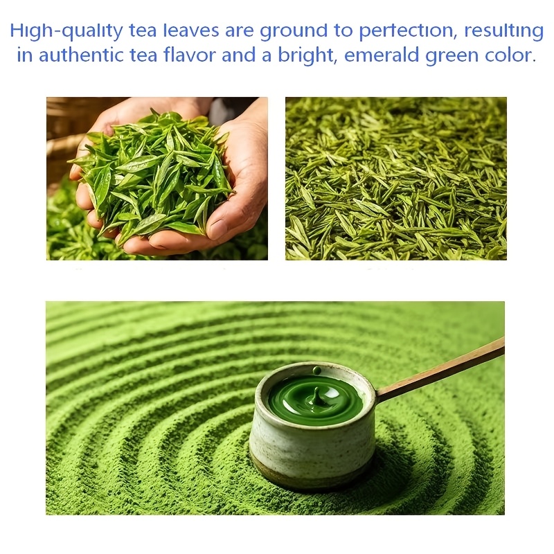 Natural Matcha Green Tea Powder Is Rich In Aroma Without Any Additives. It Is Suitable for Baking, Smoothies And Beverages, Offering An Excellent Taste Without Sugar Or Additives. | Ideal Flavor for Drinks, Smoothies And Beverages, 100% Pure Matcha - Image 3